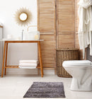 Twinkle - Super Soft Bath Mat Luxury Bath Mat With Sparkle Detailing In Charcoal