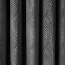 Twilight Velvet Embossed Blackout Curtains - Charcoal Grey