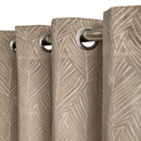 Twilight Velvet Embossed Blackout Curtains - Stone