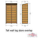 Tall Wall Log Store