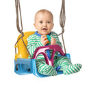 Outsunny 3 In 1 Kids Swing Seat, Adjustable Toddler Swing Chair, Light Blue