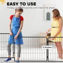 PawHut 2 Piece Dog Pen Expansion Pack For 80cm High Pet Playpen For S M Dogs