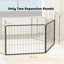 PawHut 2 Piece Dog Pen Expansion Pack For 80cm High Pet Playpen For S M Dogs