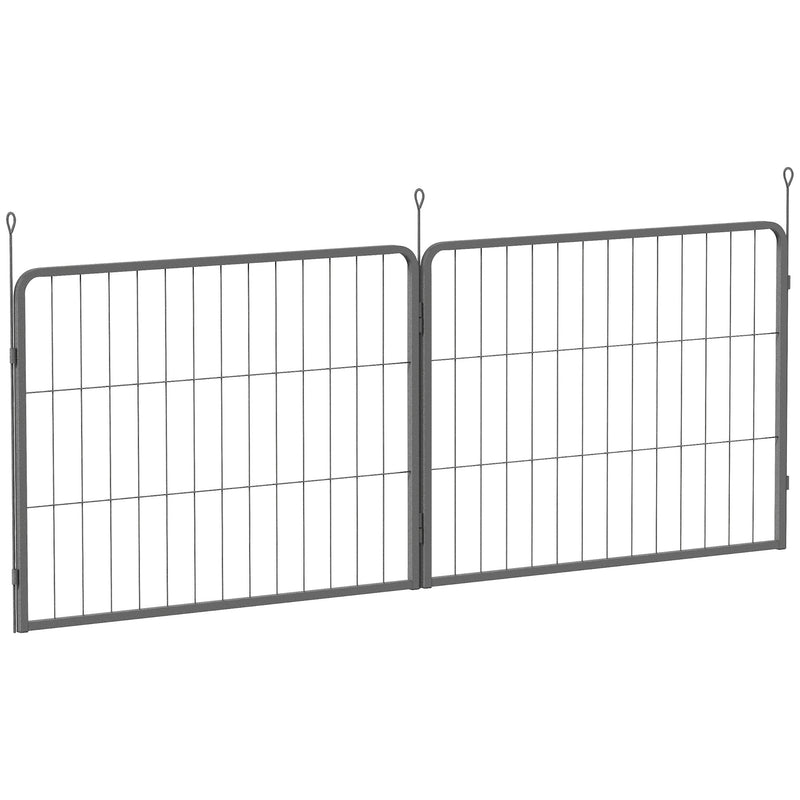 PawHut 2 Piece Dog Pen Expansion Pack For 80cm High Pet Playpen For S M Dogs