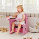 AIYAPLAY Kids Table And Chair Set, Toddler Desk Chair With Storage Bins