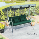 Outsunny Outdoor Seat Cushions Back Cushion with 2 Pillows, Seat Pads