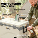 Outsunny Compressor Car Fridge Freezer, Camping Refrigerator W/ App Control
