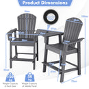Set of 2 Tall Adirondack Chairs