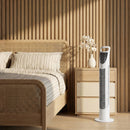 HOMCOM 78.5cm Oscillation Tower Fan With Remote Control 3-Speed Wind White