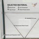 Outsunny Walk-in Tunnel Greenhouse, Upgraded Structure, Mesh Door & Windows