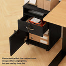 HOMCOM 60cm Filing Cabinet with Drawers and Open Shelf