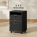 HOMCOM 60cm Filing Cabinet with Drawers and Open Shelf