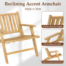 Teak Wood Outdoor Reclining Chair