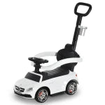 HOMCOM Kids Ride On Push Along Mercedes with Canopy - White