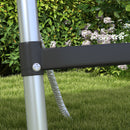 SPORTNOW 2 Steps/3 Steps Galvanised Steel Trampoline Ladder Climbing