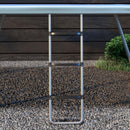 SPORTNOW 2 Steps/3 Steps Galvanised Steel Trampoline Ladder Climbing