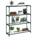Outsunny Plant Stand, 4-Tier Planter Holder Flower Display Rack, Dark Green