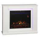 HOMCOM 1000W/2000W Inset Electric Fire and Mantel Reach up to 30 mÂ², White