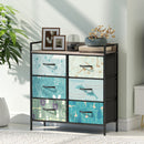 HOMCOM 6-Drawer Chest of Drawers, Fabric Dresser with Open Shelf