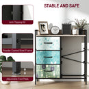 HOMCOM 6-Drawer Chest of Drawers, Fabric Dresser with Open Shelf