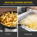 HOMCOM Air Fryer 1700W 6.5L With Digital Display Timer For Low Fat Cooking