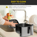 HOMCOM Air Fryer 1700W 6.5L With Digital Display Timer For Low Fat Cooking