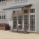 Outsunny 2.5 x 2m Electric Retractable Awning w/ Aluminium Frame