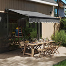 Outsunny 2.5 x 2m Electric Retractable Awning w/ Aluminium Frame
