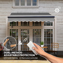 Outsunny 2.5 x 2m Electric Retractable Awning w/ Aluminium Frame