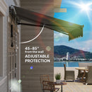 Outsunny 2.5 x 2m Electric Retractable Awning w/ Aluminium Frame