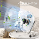 HOMCOM Metal Floor Fan with 3 Speeds & Adjustable Tilt, Silver