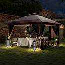 Outsunny 3.6 X 3.6m Pop Up Gazebo With Netting And Wheeled Bag