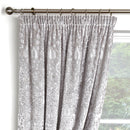 Curtina Trinity Pencil Pleat Curtains in Silver