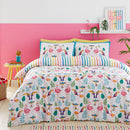 Fusion Tropical Flamingo Duvet Cover Set in Pink