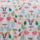Fusion Tropical Flamingo Duvet Cover Set in Pink