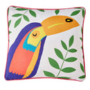 Fusion Tropical Flamingo Outdoor Filled Cushion in Pink