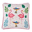Fusion Tropical Flamingo Outdoor Filled Cushion in Pink