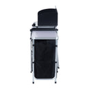 Outsunny Folding Camping Kitchen Portable Cooking Table Picnic Storage Cabinet