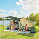 Outsunny Inflatable Tent 3000mm Waterproof for 4 Person, Green