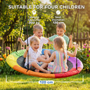 AIYAPLAY Nest Swing Heavy Duty 300kg Waterproof 120 Cm Rainbow