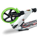 HOMCOM Folding Kick Scooter with Big Wheels for 14+ Teens Adult, Green