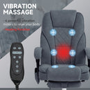 Vinsetto Massage Office Chair, Heated Reclining Desk Chair
