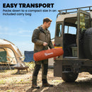 Outsunny Camping Windbreaks with Clear Windows, Orange