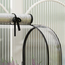 Outsunny Mobile Raised Garden Bed with Greenhouse Cover, Green