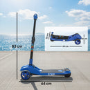 AIYAPLAY Electric Scooter For Age 6-10, 3 Wheel Foldable Kids Scooter, Blue