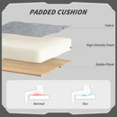 HOMCOM Printed Velvet Computer Recliner Chair with Adjustable Height, Grey