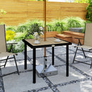 Outsunny Garden Table for 4 Person with 5.4cm Parasol Hole