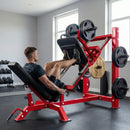 SPORTNOW Leg Press Machine with Wheels, Adjustable Leg Extension Machine