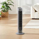 HOMCOM 75cm Tower Fan Noise Reduction Wind 3-Level Cool ABS Indoor Grey