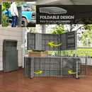 Outsunny PE Rattan Sun Lounger with 4-Level Adjustable Backrest